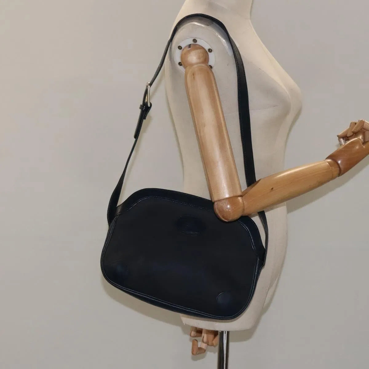 Burberry Vintage Canvas, Navy, Canvas, Shoulder Bag
