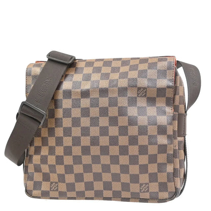 Louis Vuitton Naviglio Damier Ebene, Brown, Canvas, Shoulder Bag