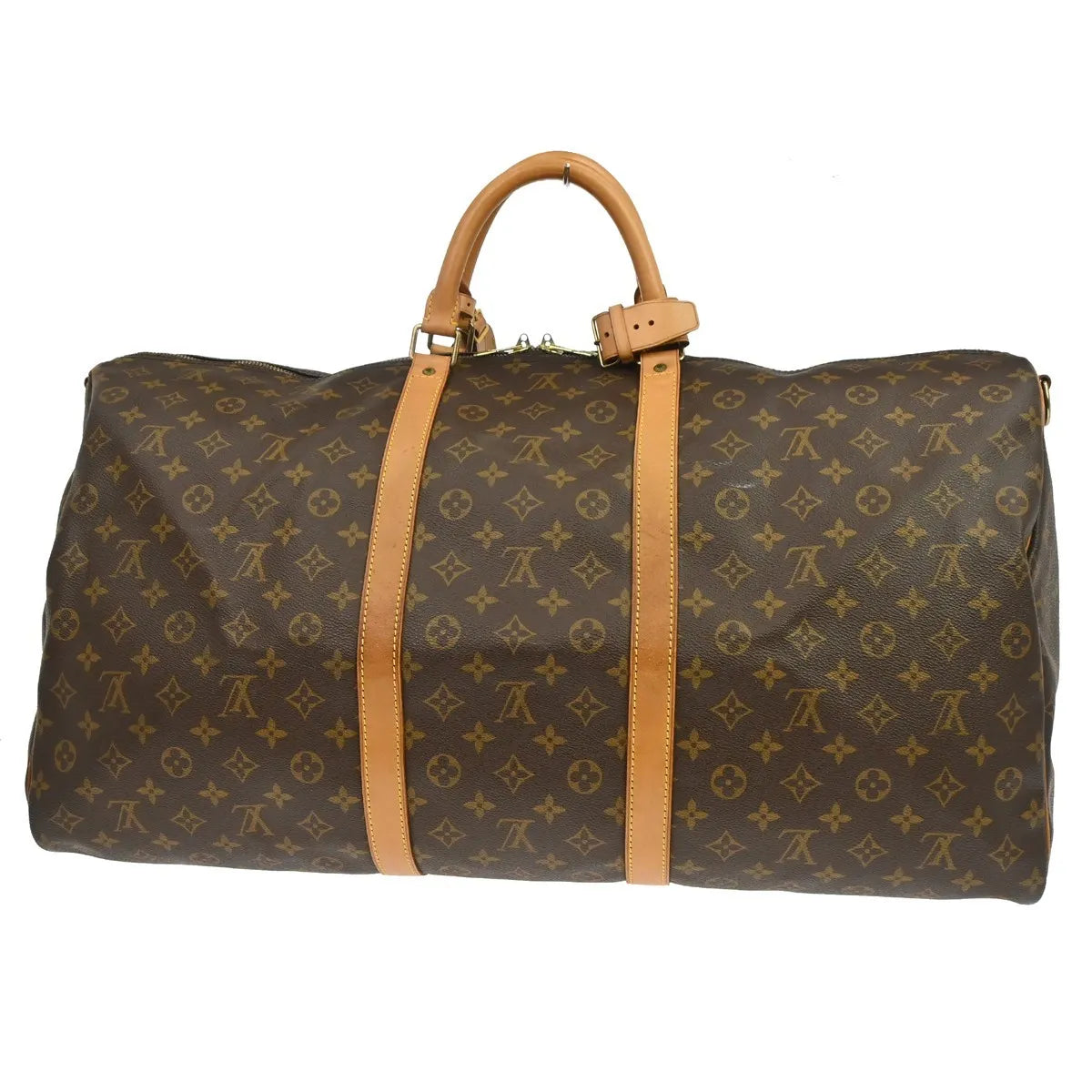 Louis Vuitton Keepall Bandoulière Monogram, Brown, Canvas, Travel Bag