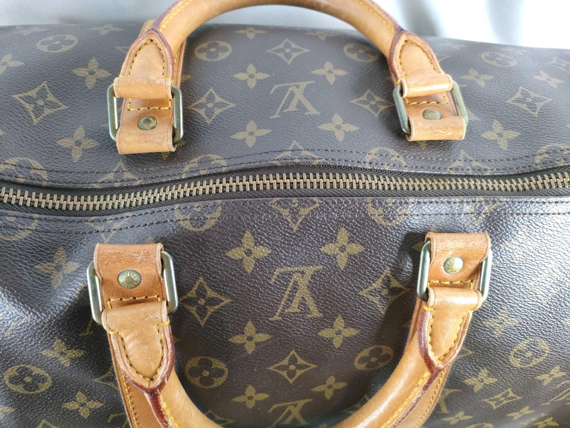 Louis Vuitton Keepall Monogram Canvas, Brown, Canvas, Travel Bag