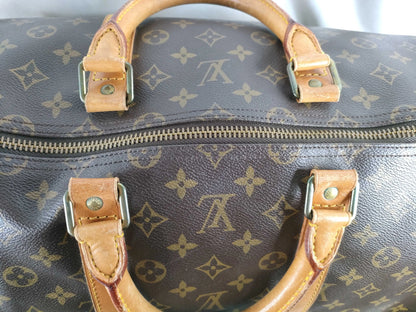 Louis Vuitton Keepall Monogram Canvas, Brown, Canvas, Travel Bag