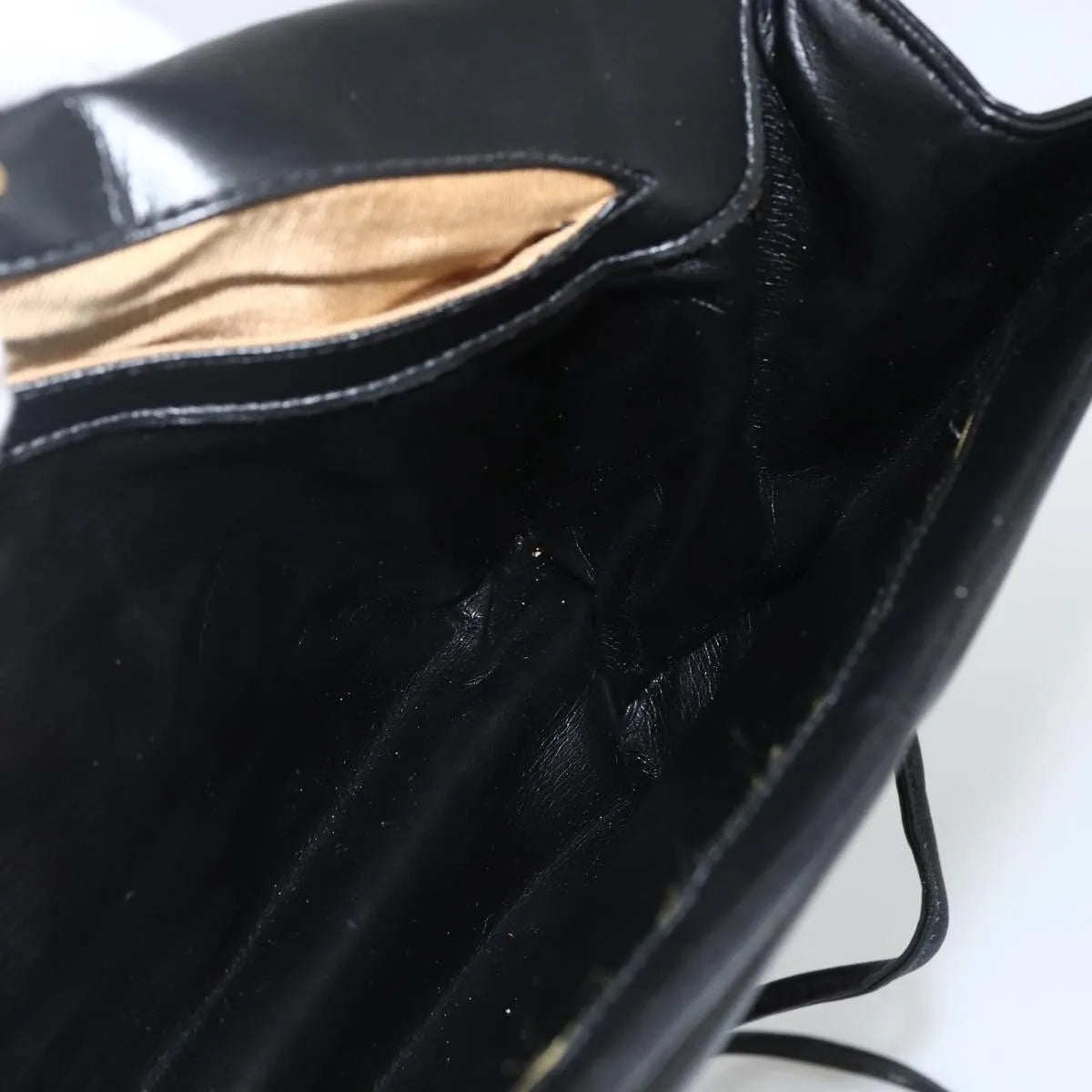 Givenchy Vintage 4G Leather, Black, Leather, Shoulder Bag