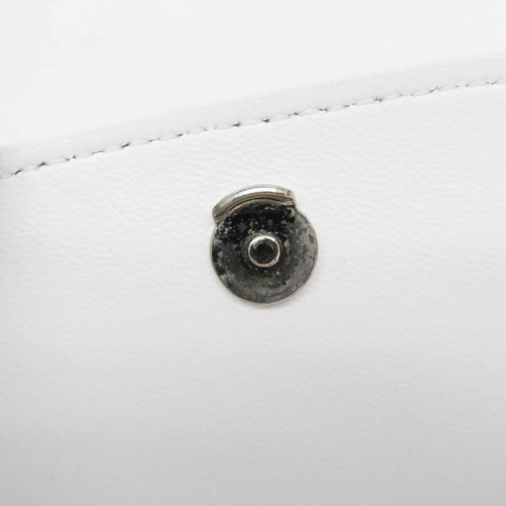 Burberry Olympia Flap Leather, White, Leather, Shoulder Bag