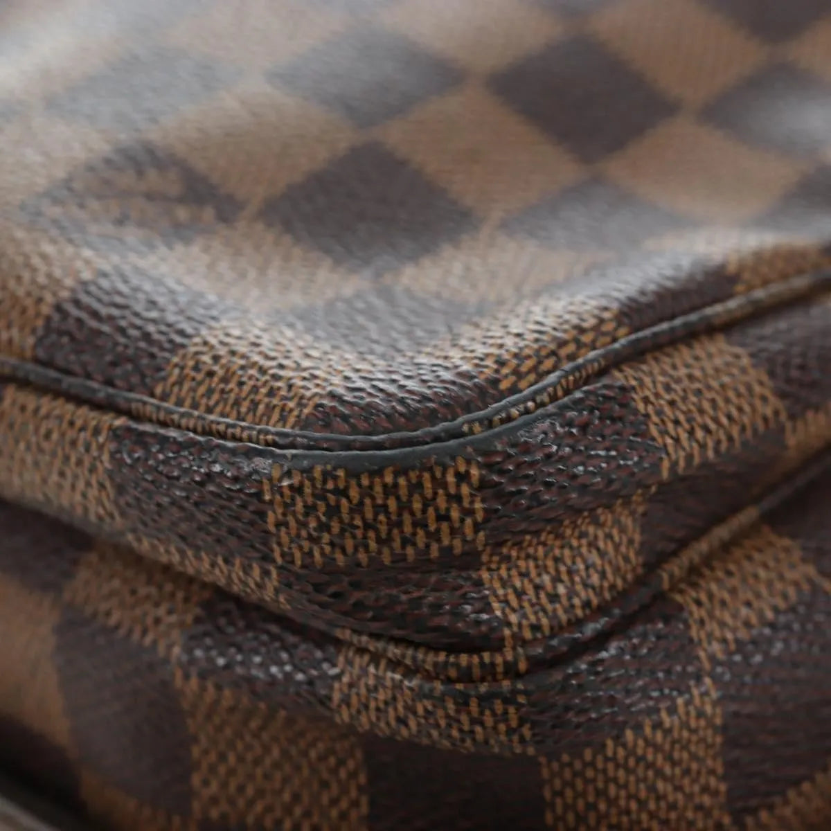 Louis Vuitton Naviglio Damier, Brown, Canvas, Shoulder Bag