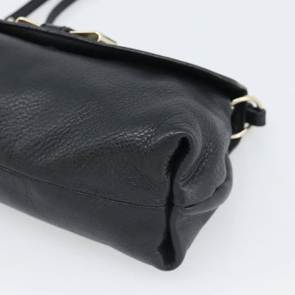 Chloe Lily Leather, Black, Leather, Shoulder Bag