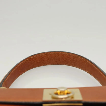 Celine vintage Leather, Brown, Leather, Handbag