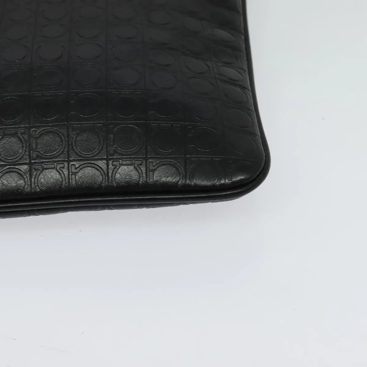 Salvatore Ferragamo Vintage Leather, Black, Leather, Shoulder Bag