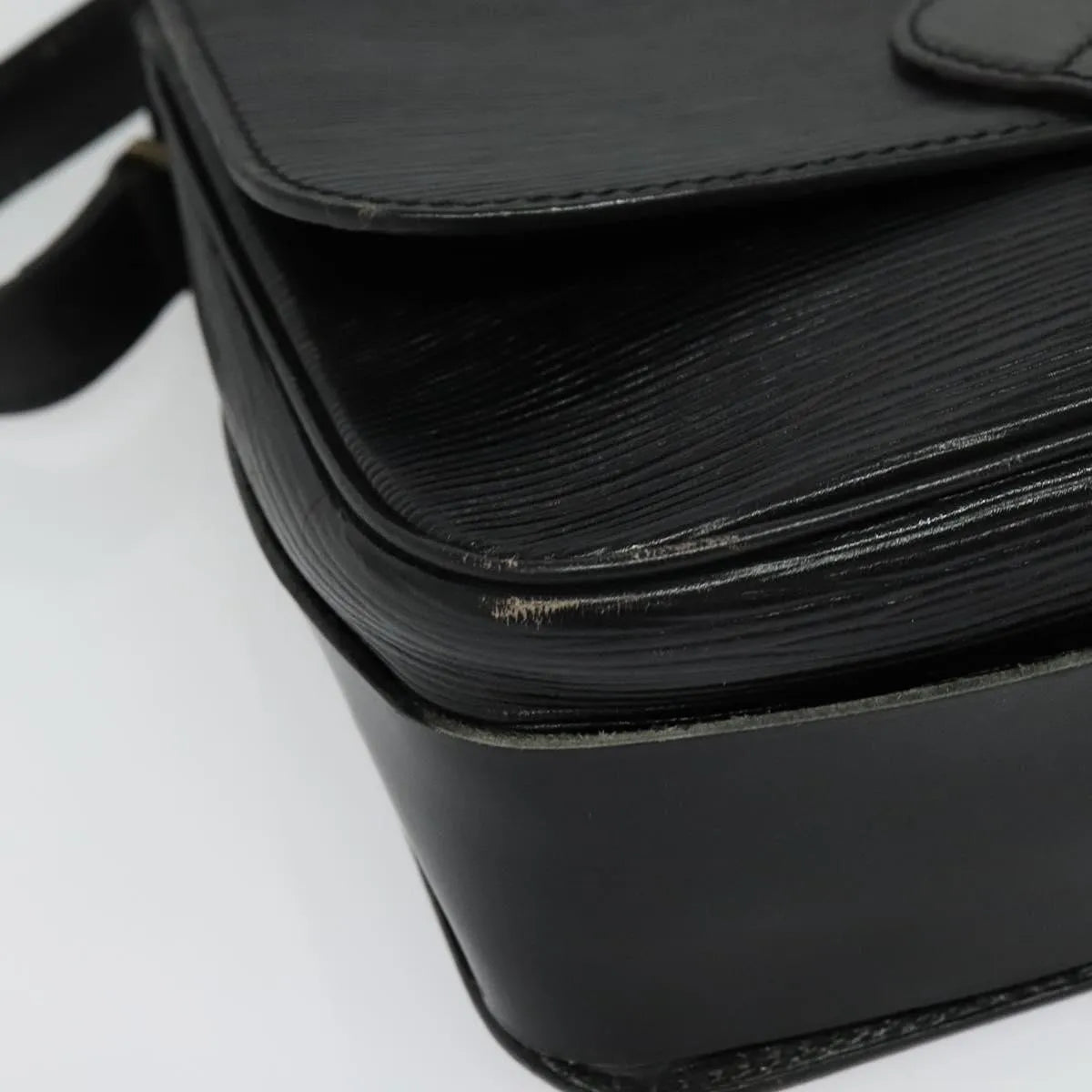 Louis Vuitton Cartouchiere Epi Leather, Black, Leather, Shoulder Bag