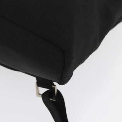 Gucci Vintage Flap Nylon, Black, Nylon, Backpack