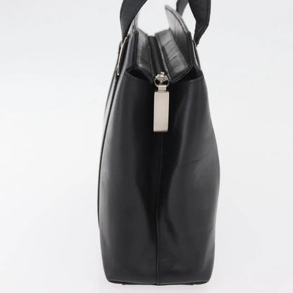 Salvatore Ferragamo Vintage Leather, Black, Leather, Tote Bag