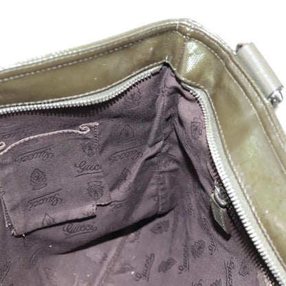 Gucci Zip Top Messenger GG Imprime, Khaki, Canvas, Shoulder Bag