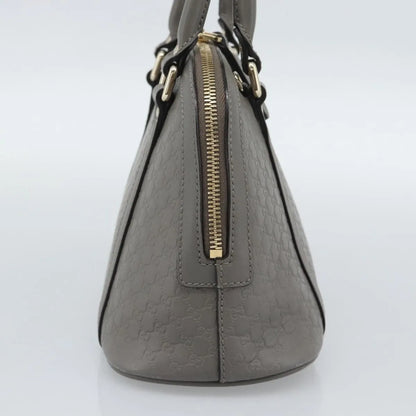 Gucci Convertible Dome Satchel Microguccissima Leather, Gray, Leather, Handbag