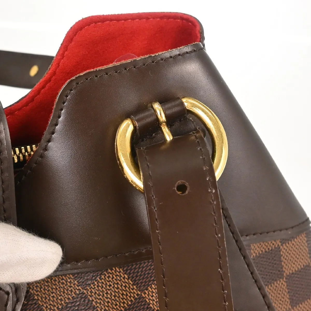 Louis Vuitton Sistina Damier, Brown, Canvas, Handbag