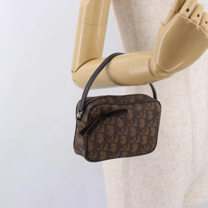 Christian Dior Vintage Trotter Diorissimo Canvas, Brown, Canvas, Clutch
