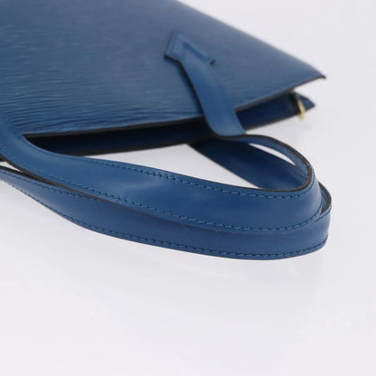 Louis Vuitton Saint Jacques Epi, Blue, Leather, Handbag