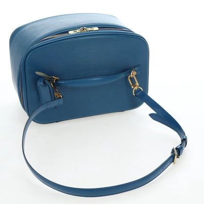 Louis Vuitton Nice Train Case Epi Leather, Blue, Leather, Handbag