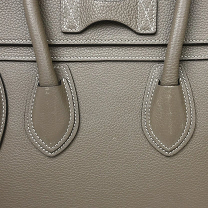 Celine Luggage Grainy Leather, Gray, Leather, Tote Bag