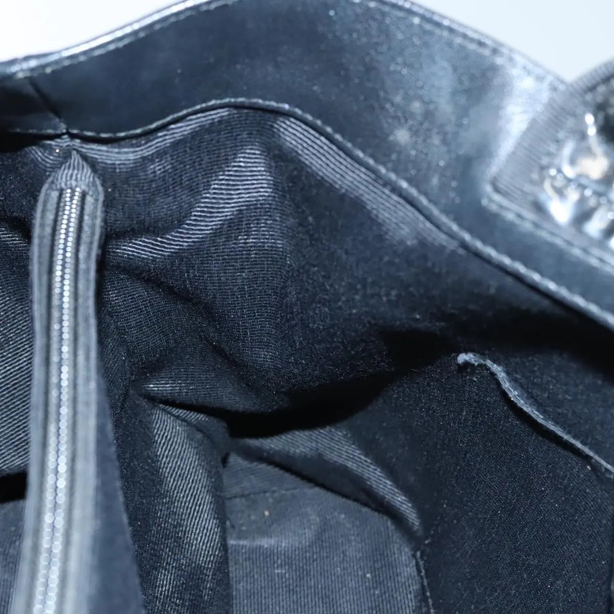 Salvatore Ferragamo Vala Patent leather, Black, Patent Leather, Handbag