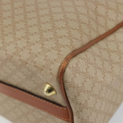 Celine Vintage Macadam Canvas, Beige, Canvas, Handbag