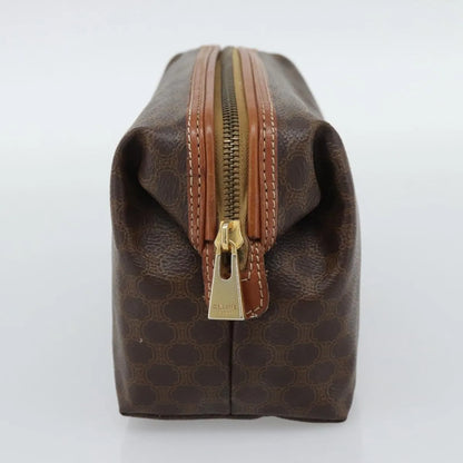 Celine C Macadam Canvas, Brown, Canvas, Clutch