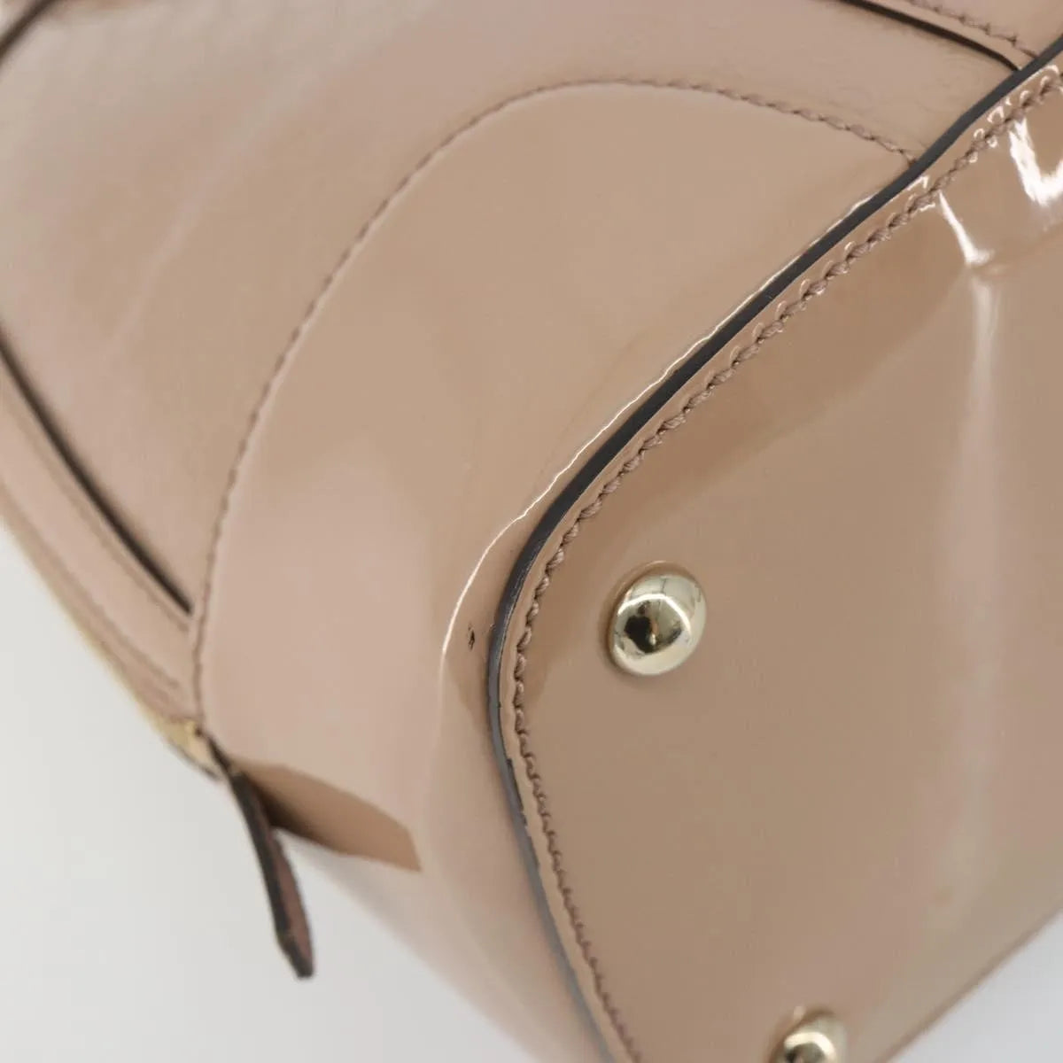 Gucci Nice Top Handle Microguccissima Patent, Beige, Patent Leather, Handbag