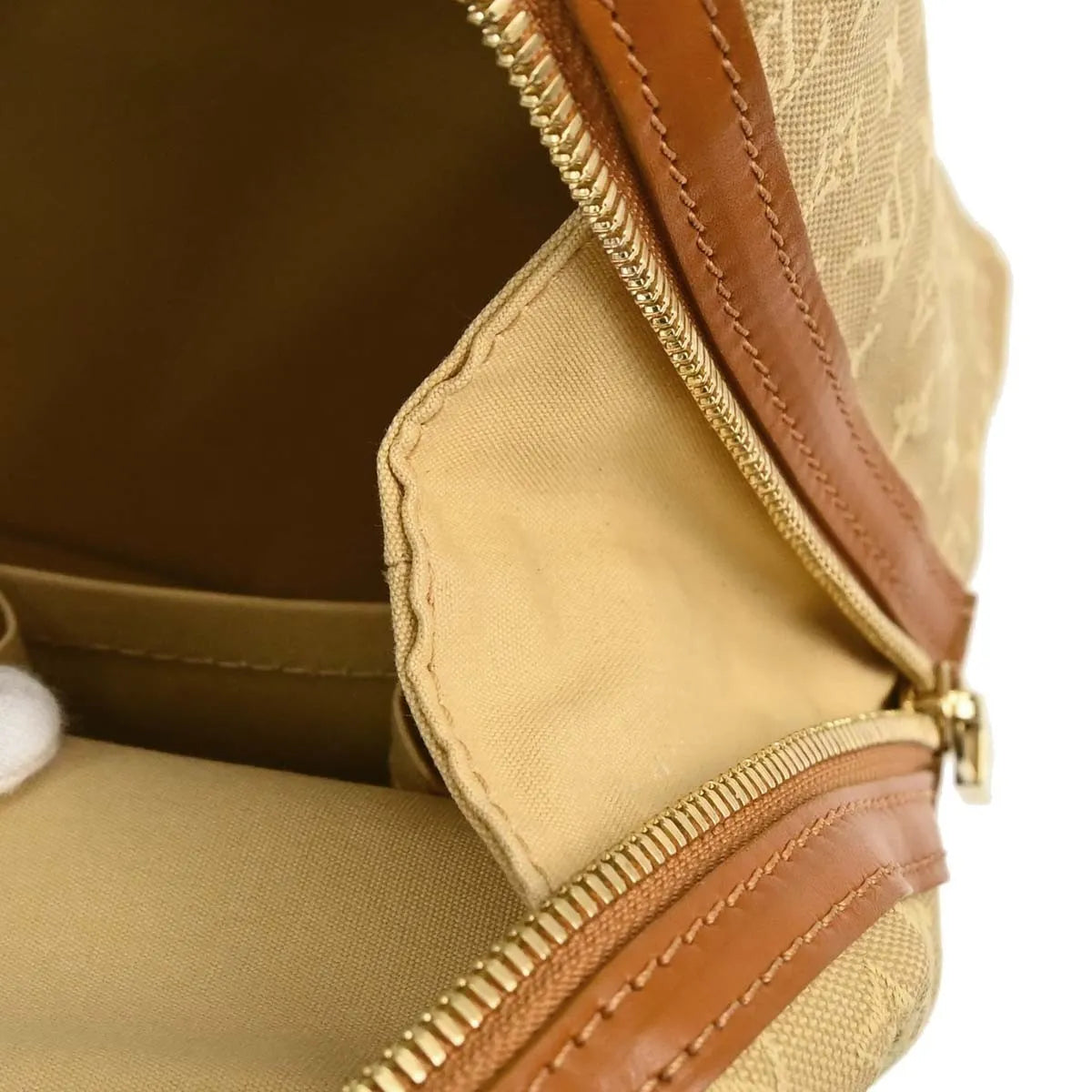 Louis Vuitton Sac Mary Kate Mini Lin, Beige, Canvas, Handbag
