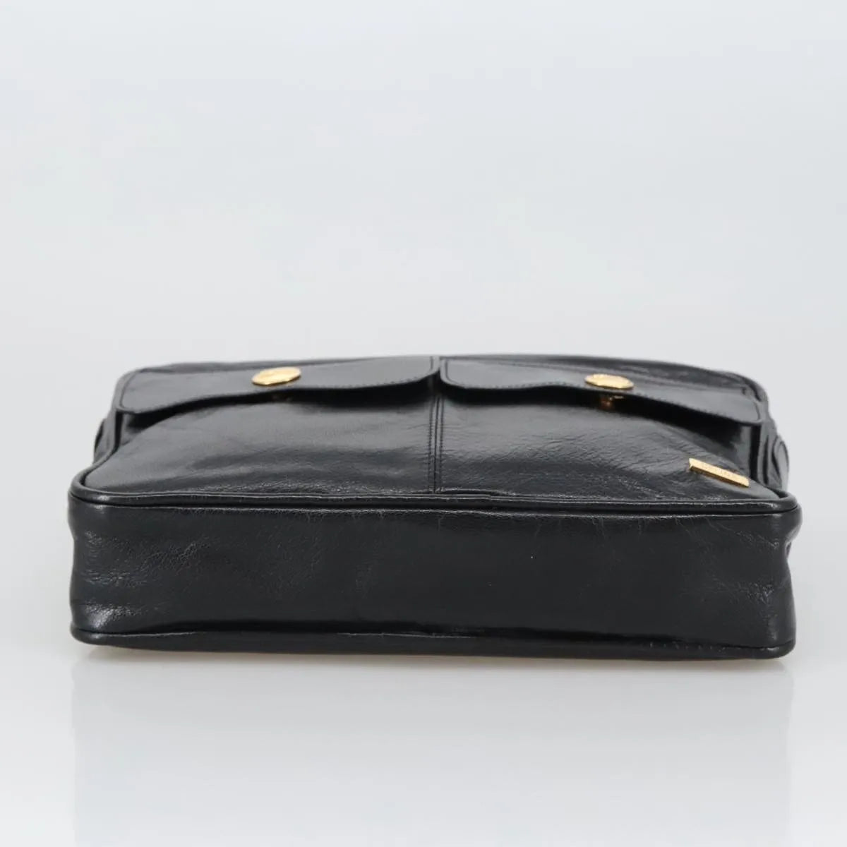 Celine Vintage Leather, Black, Leather, Shoulder Bag