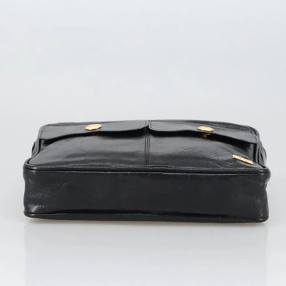 Celine Vintage Leather, Black, Leather, Shoulder Bag