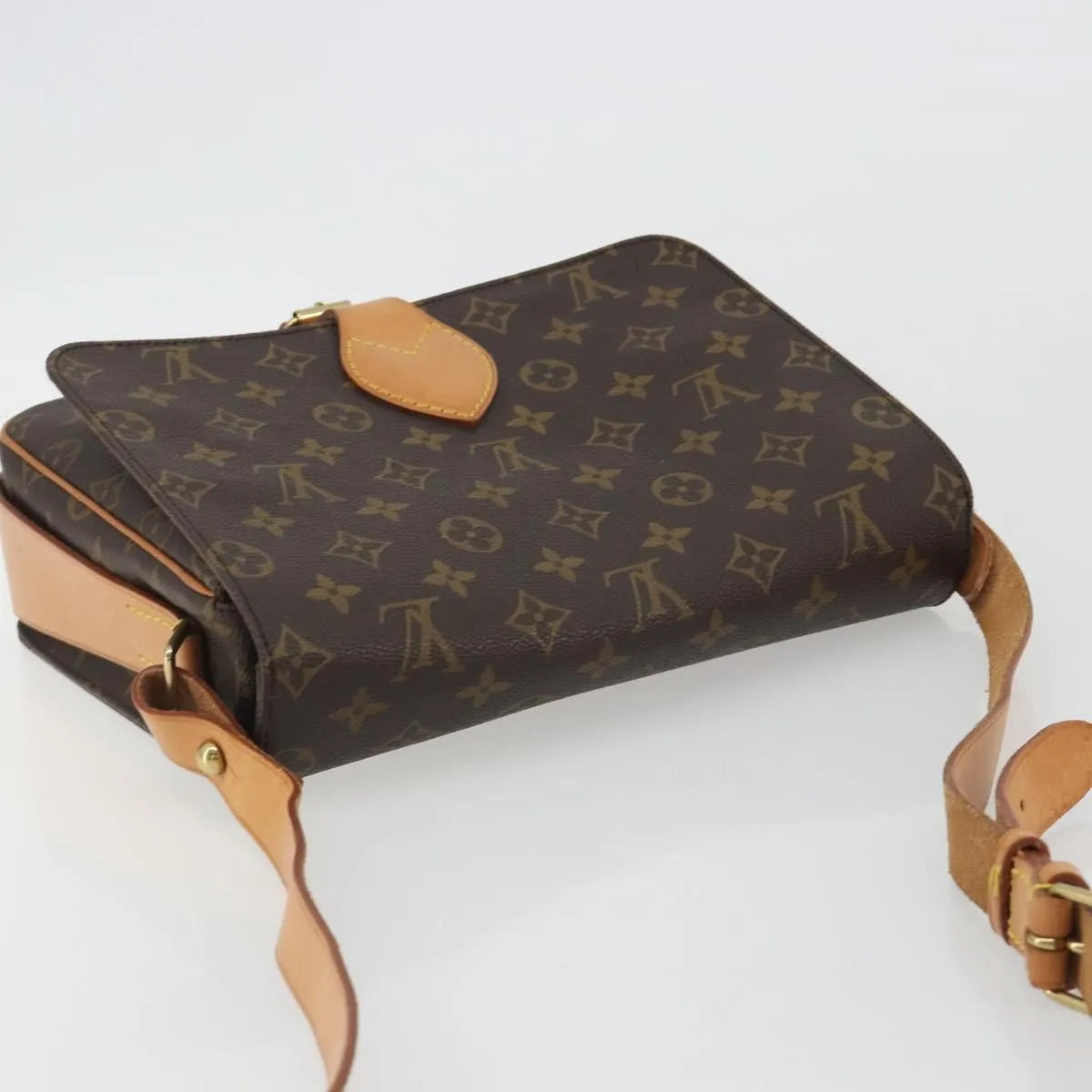 Louis Vuitton Cartouchiere Monogram Canvas, Brown, Canvas, Shoulder Bag