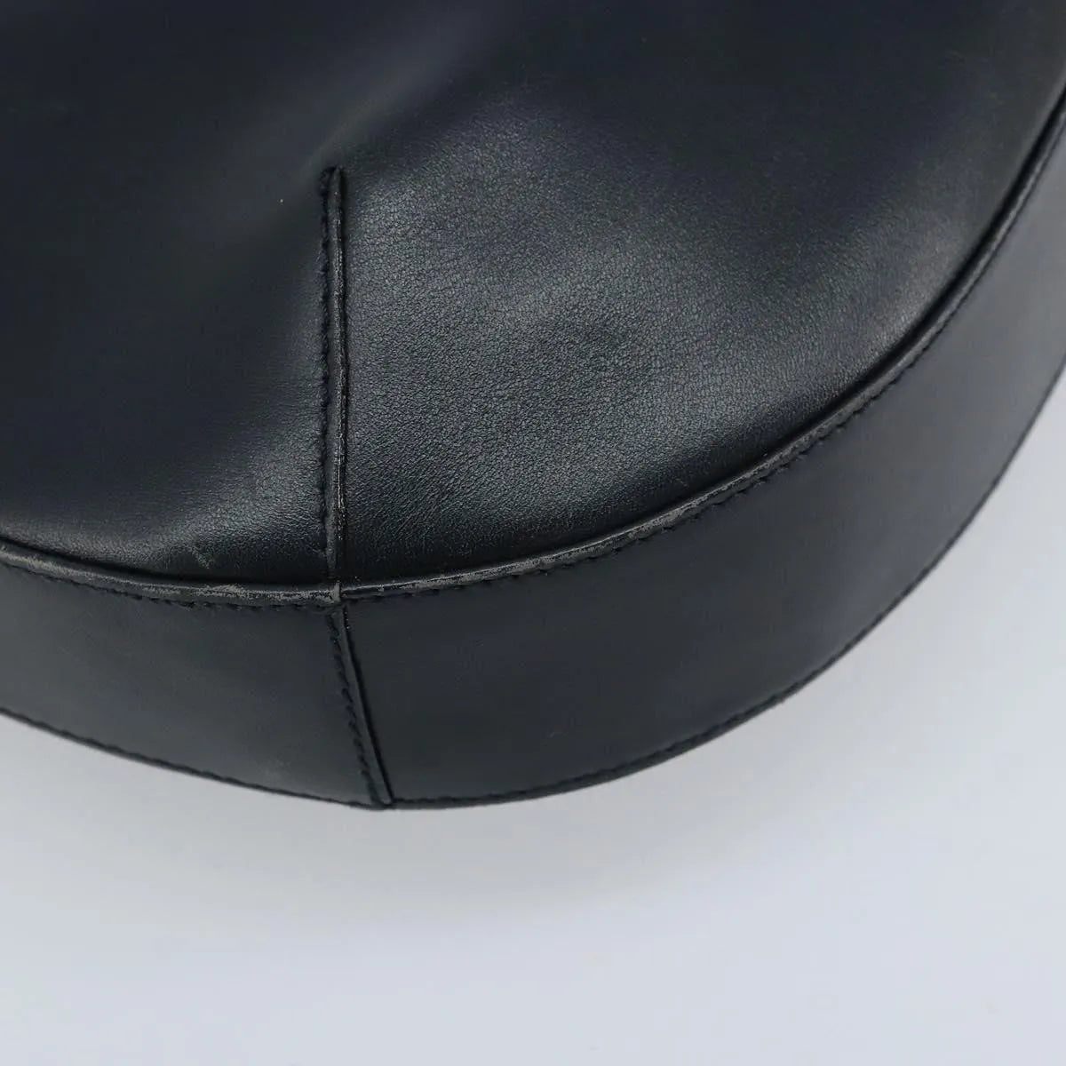 Salvatore Ferragamo Gancini Leather, Navy, Leather, Handbag