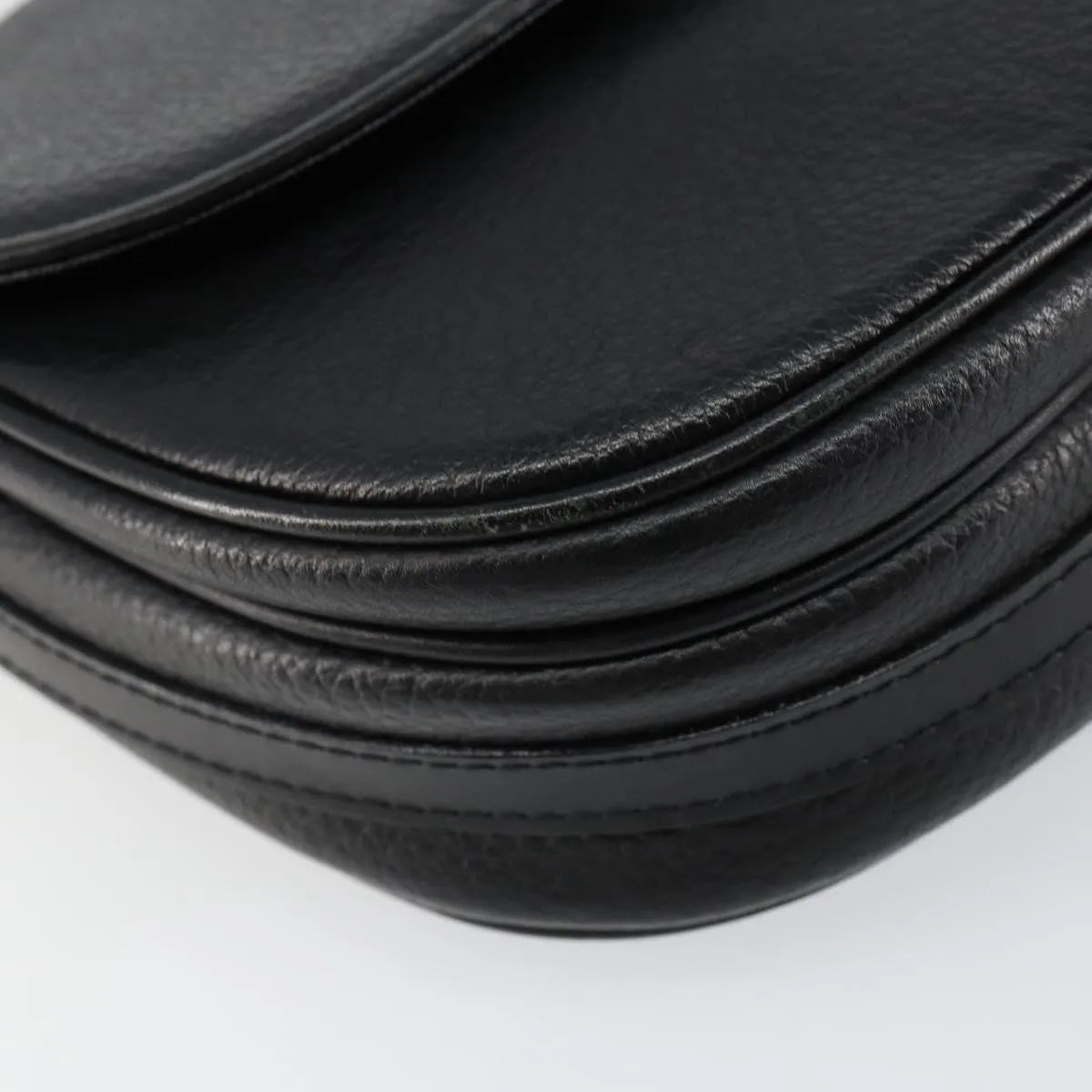 Burberry Flap Shoulder Leather, Black, Leather, Shoulder Bag