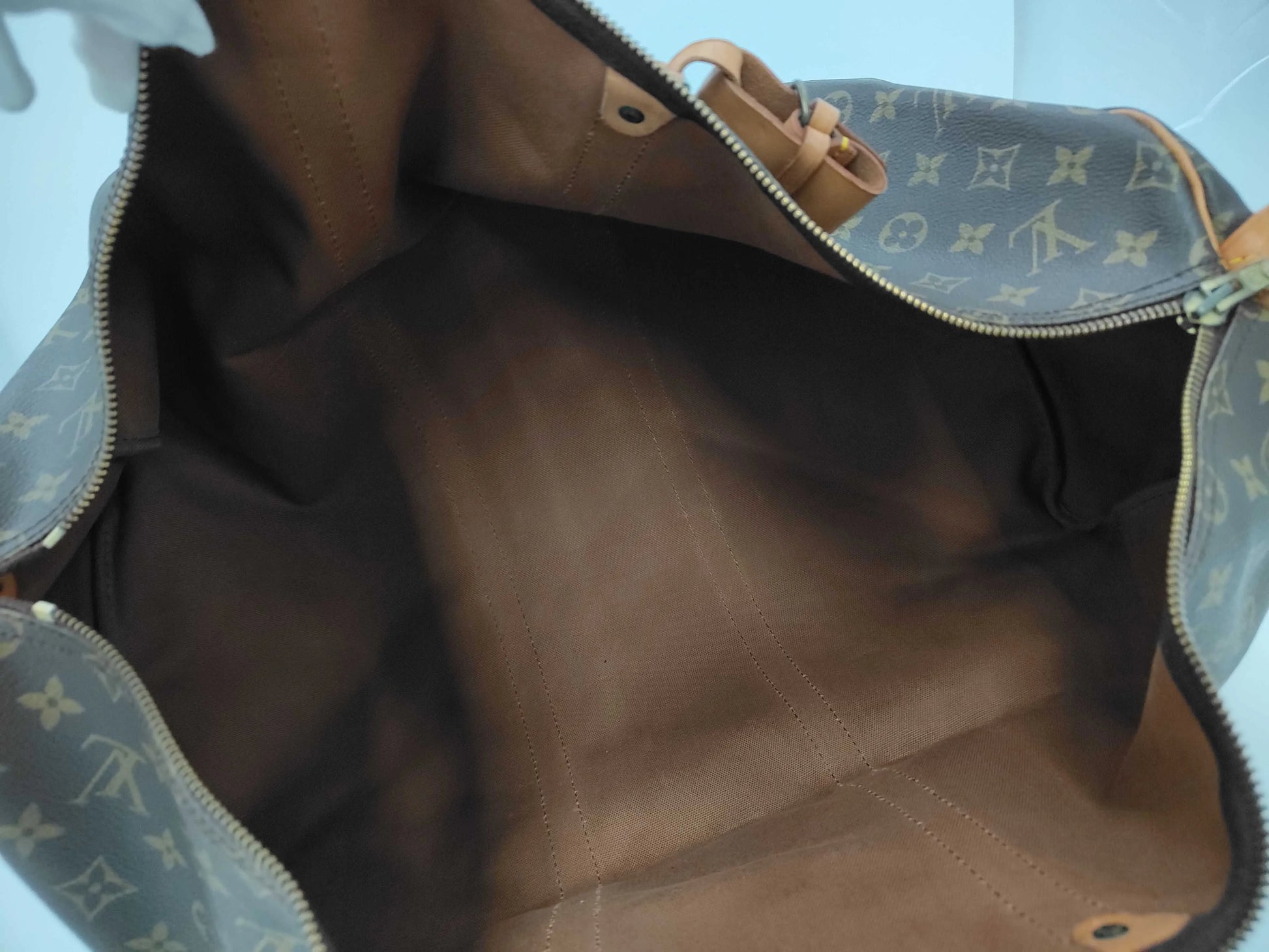 Louis Vuitton Keepall Monogram Canvas, Brown, Canvas, Travel Bag