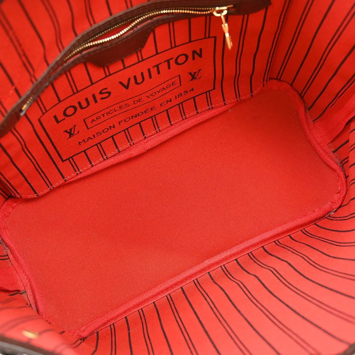 Louis Vuitton Neverfull Tote Damier, Brown, Canvas, Handbag