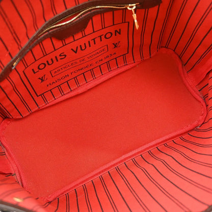Louis Vuitton Neverfull Tote Damier, Brown, Canvas, Handbag
