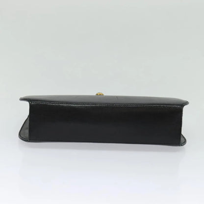 Salvatore Ferragamo Shoulder Leather, Black, Leather, Shoulder Bag