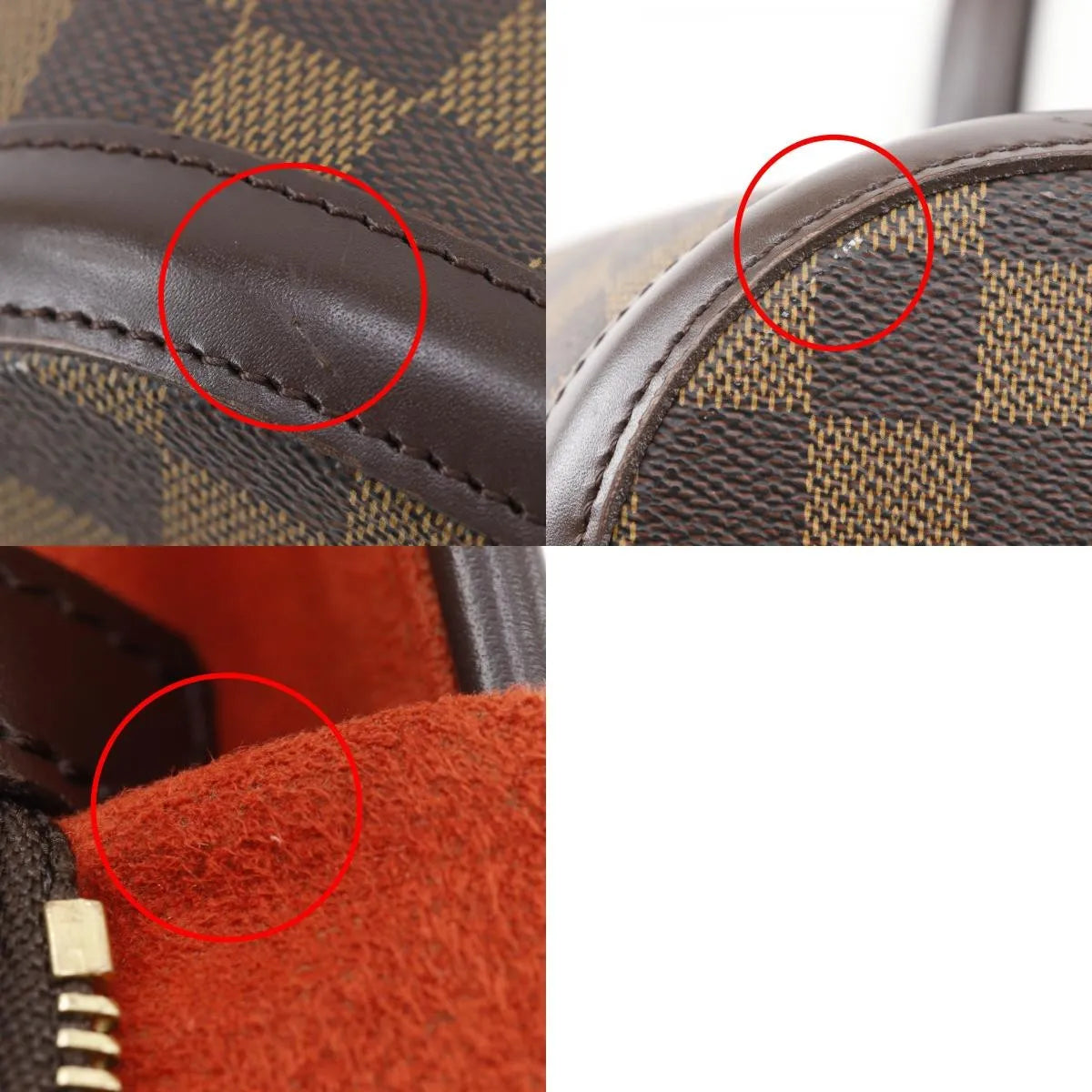 Louis Vuitton Manosque Damier, Brown, Canvas, Tote Bag