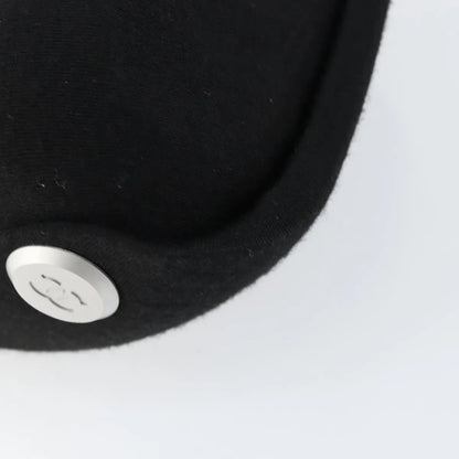 Chanel Millennium Jersey, Black, Cotton, Shoulder Bag