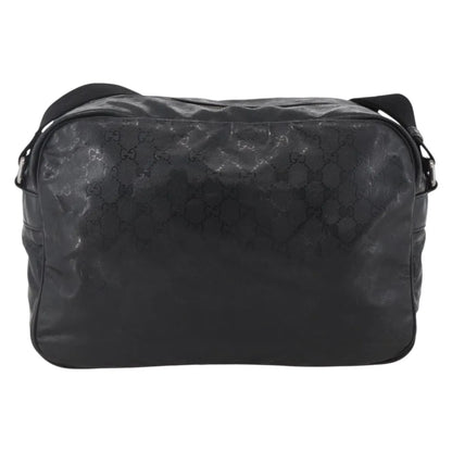 Gucci Zip Messenger GG Imprime, Black, Canvas, Shoulder Bag
