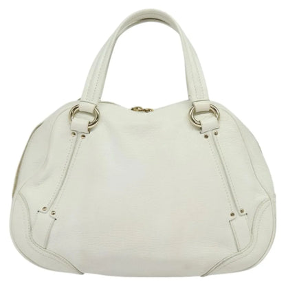 Celine vintage Leather, White, Leather, Handbag
