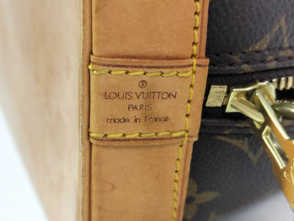 Louis Vuitton Vintage Alma Monogram Canvas, Brown, Canvas, Handbag