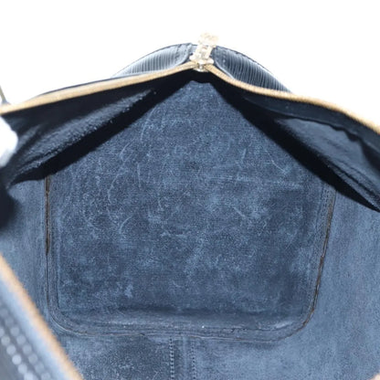 Louis Vuitton Keepall Epi, Black, Leather, Travel Bag