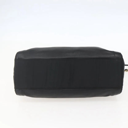 Prada Shoulder Leather, Black, Leather, Shoulder Bag