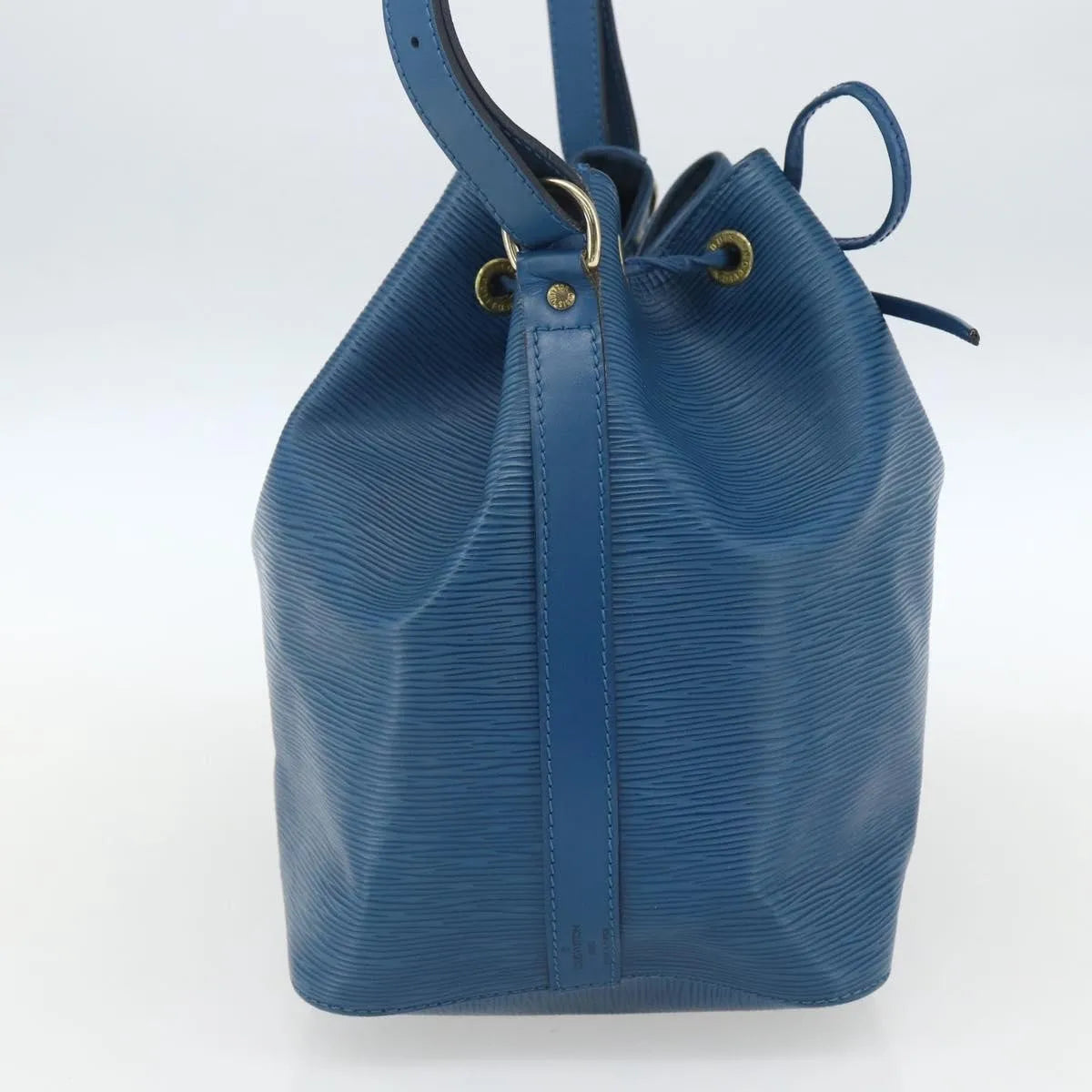 Louis Vuitton Petit Noe Epi Leather, Blue, Leather, Shoulder Bag