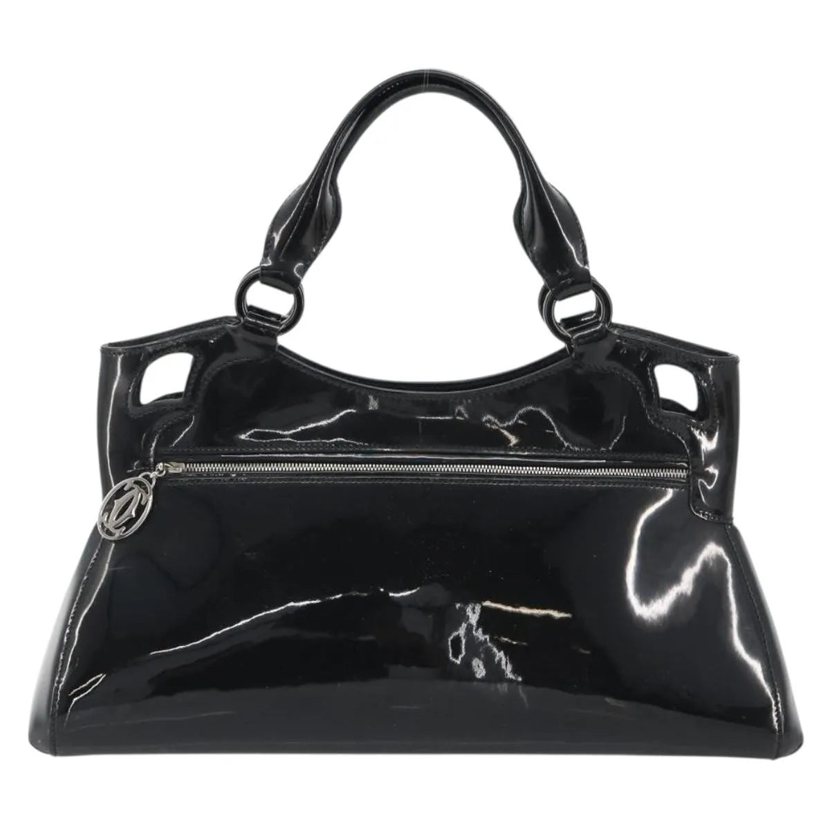 Cartier Marcello Patent leather, Black, Patent Leather, Handbag