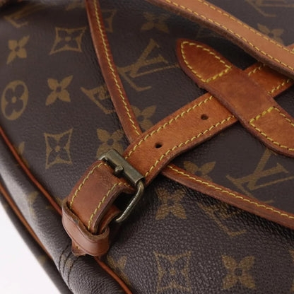 Louis Vuitton Saumur Monogram, Brown, Canvas, Shoulder Bag