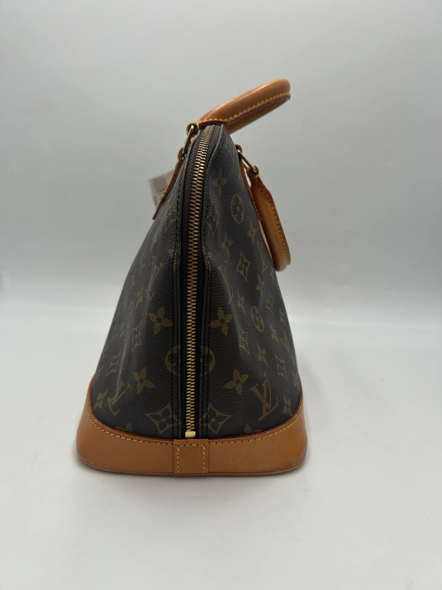 Louis Vuitton Alma Monogram Canvas, Brown, Canvas, Handbag