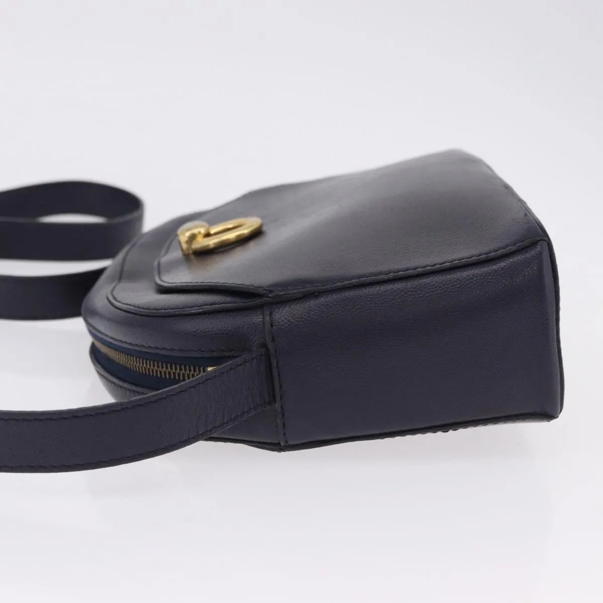Celine Vintage Leather, Navy, Leather, Shoulder Bag
