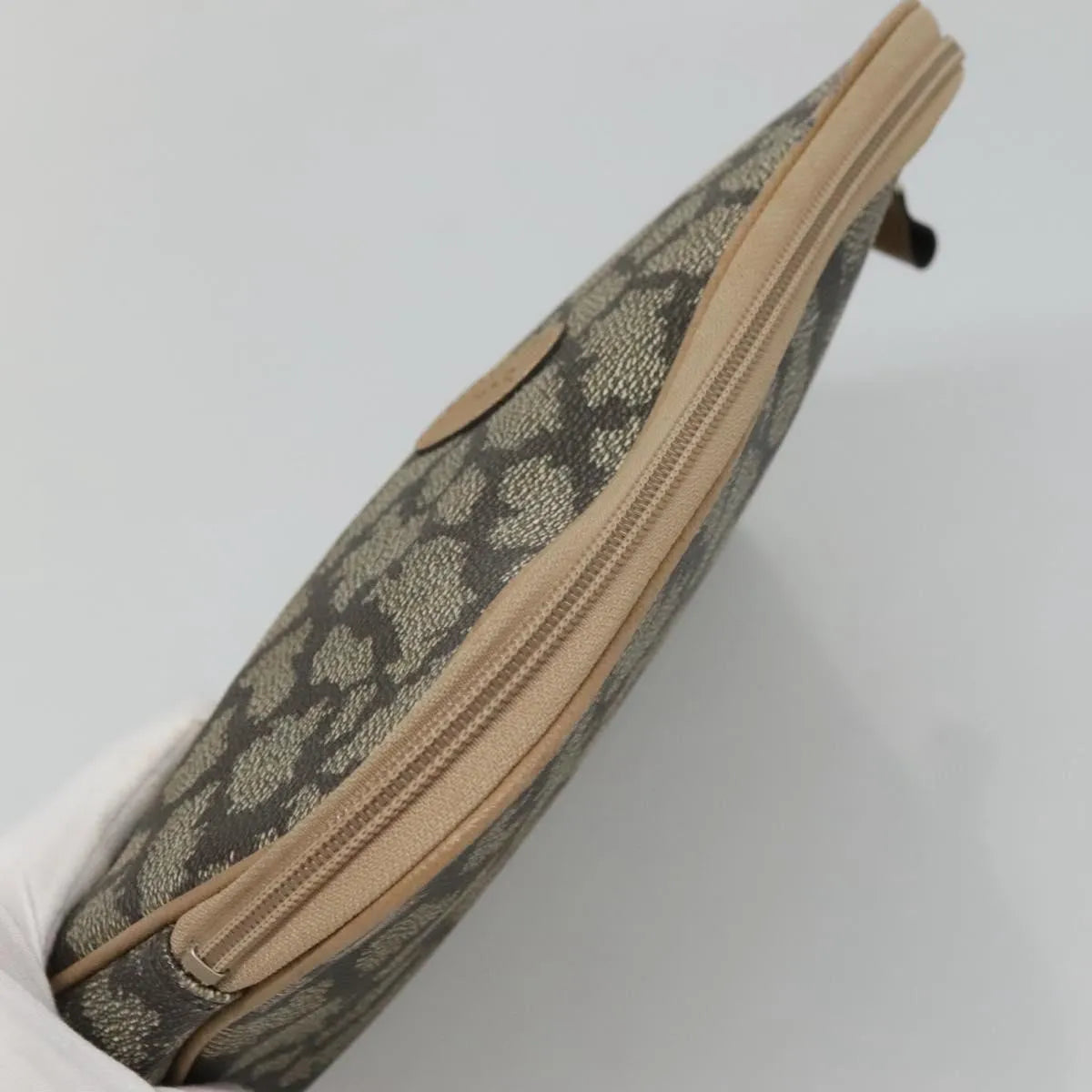Saint Laurent Vintage Clutch PVC, Gray, Canvas, Clutch