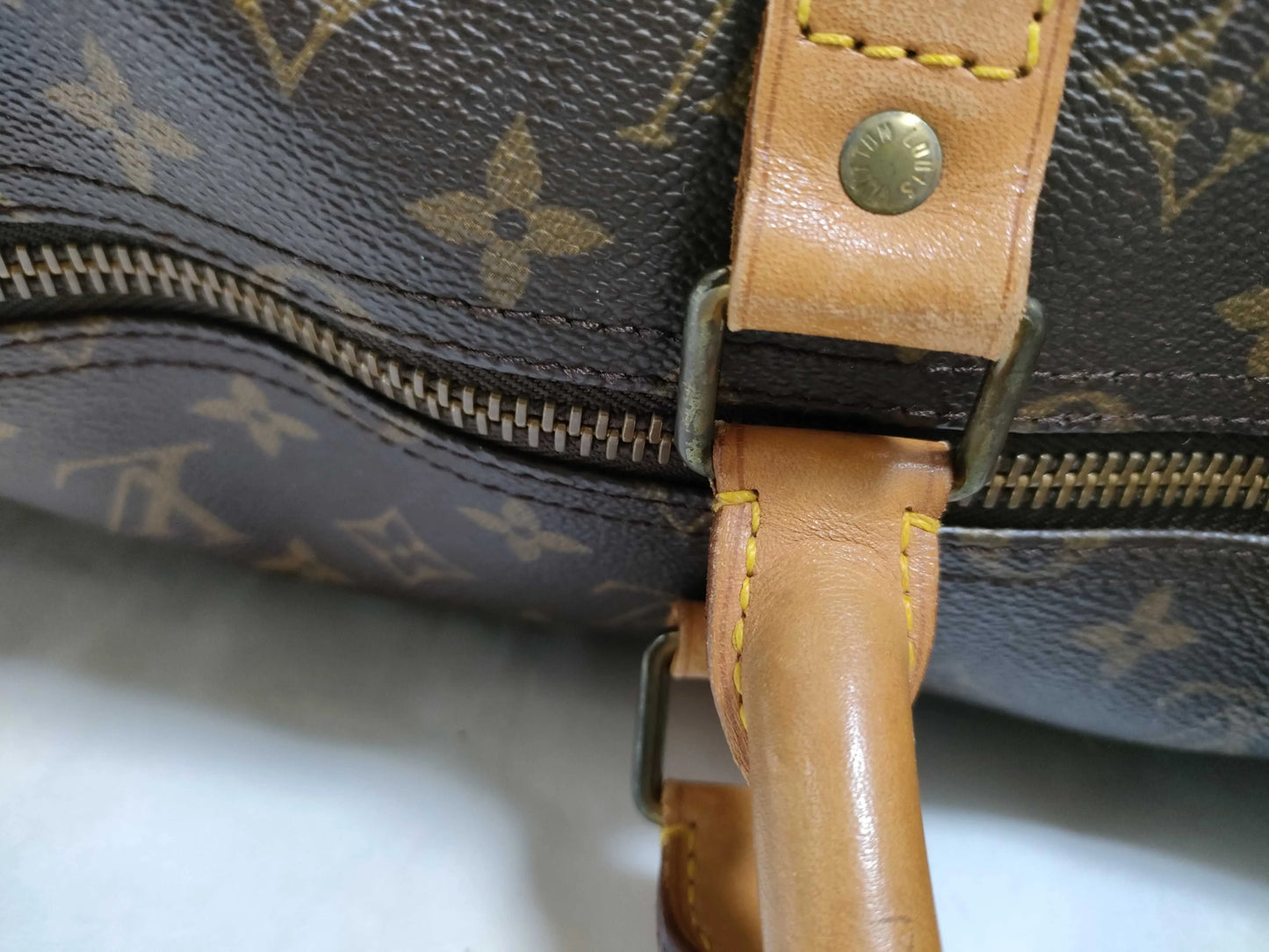 Louis Vuitton Keepall Monogram, Brown, Canvas, Travel Bag