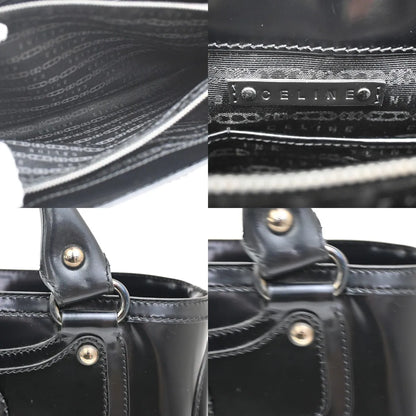 Celine Boogie Satchel Leather, Black, Leather, Tote Bag